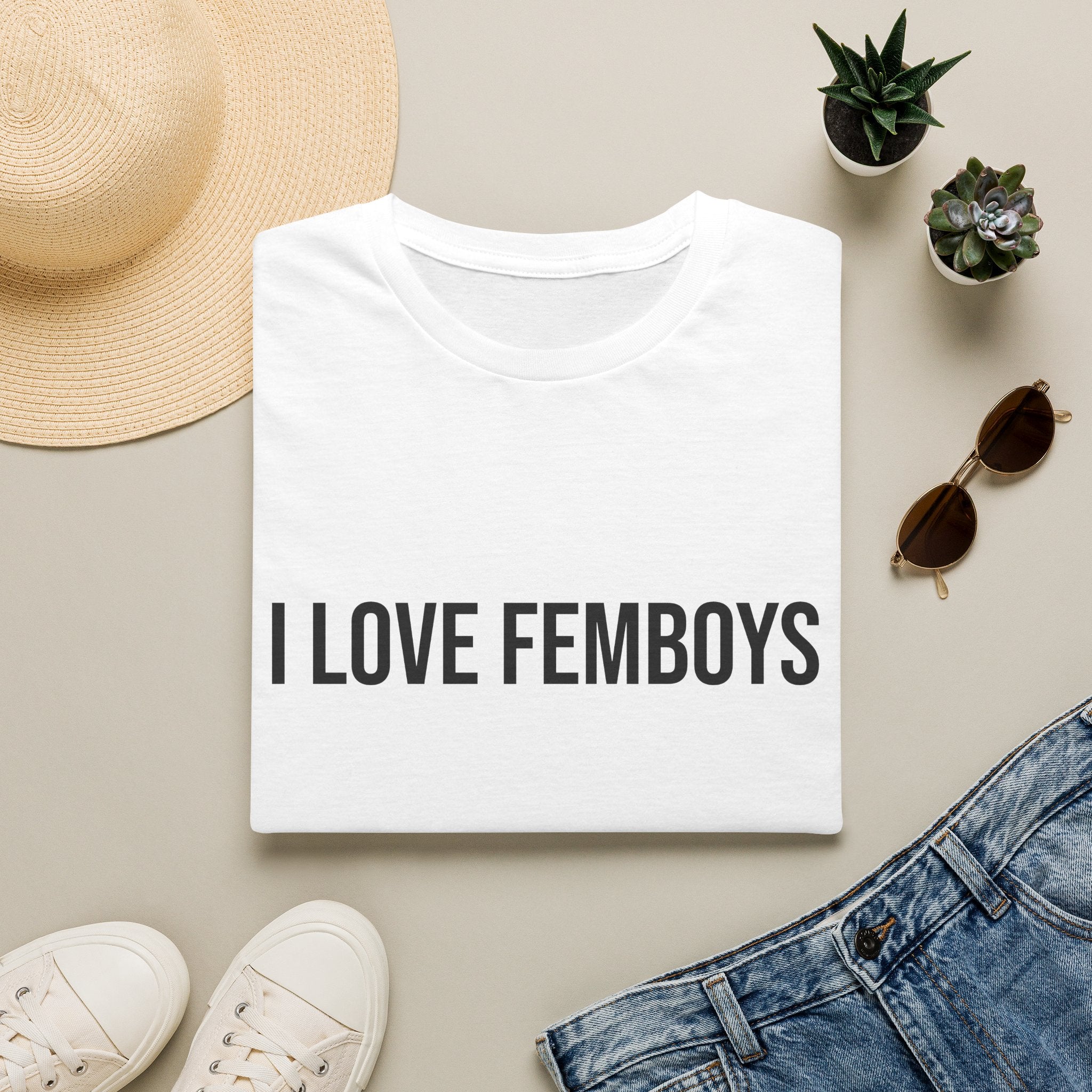 I Love Femboys T-Shirt – Feminine Pride Graphic Tee